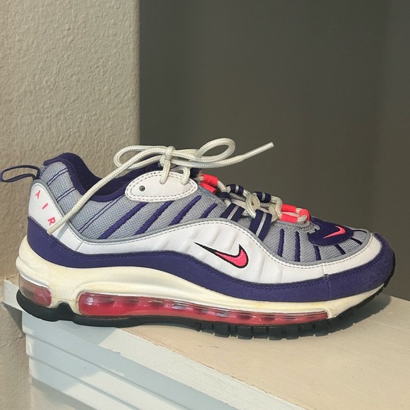 Nike Air Max 98  NRG SPACE FLIGHT SUIT Gray Silver Red Blu (AH6799-110) WMN Sz 6 - Picture 3 of 10